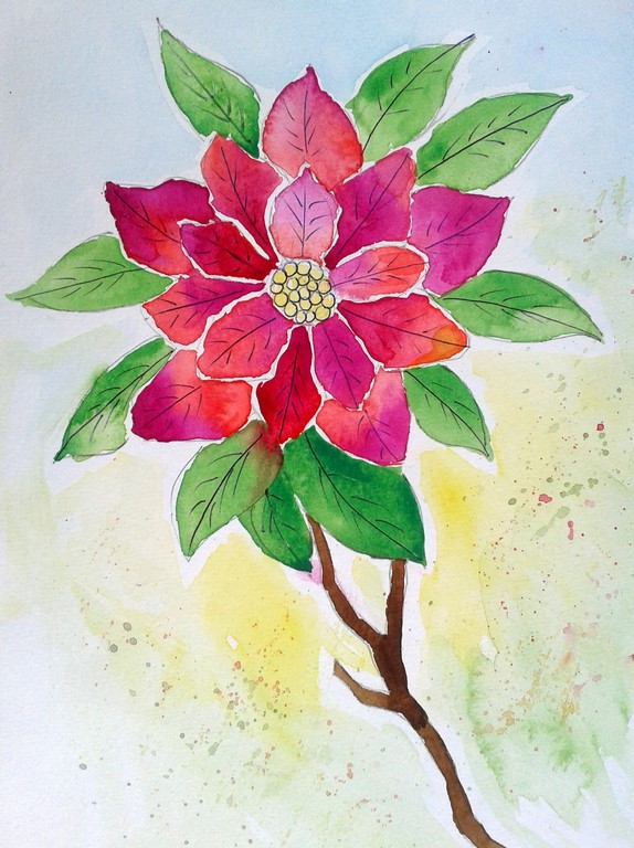 Flower Sketch   Watercolour   NFS